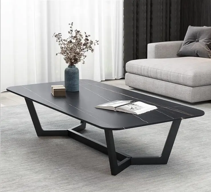 Table basse en marbre noir