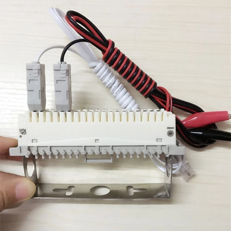 110 Test Head To Clip RJ11 Voice Test Leads MDF Check Test Cord For 110 Phone Krone Voice Module Telecom Patch Panel