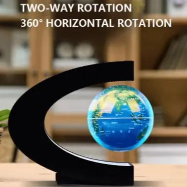 LED world map levitation magnetic floating globe night light office home electronic anti gravity decoration Drop Shipping