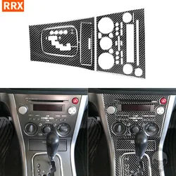 For Subaru Legacy/Outback 2007-2009 Carbon Fiber Stickers Radio Air Conditioner Gear Panel Cover Trim Car Decoration Accessories