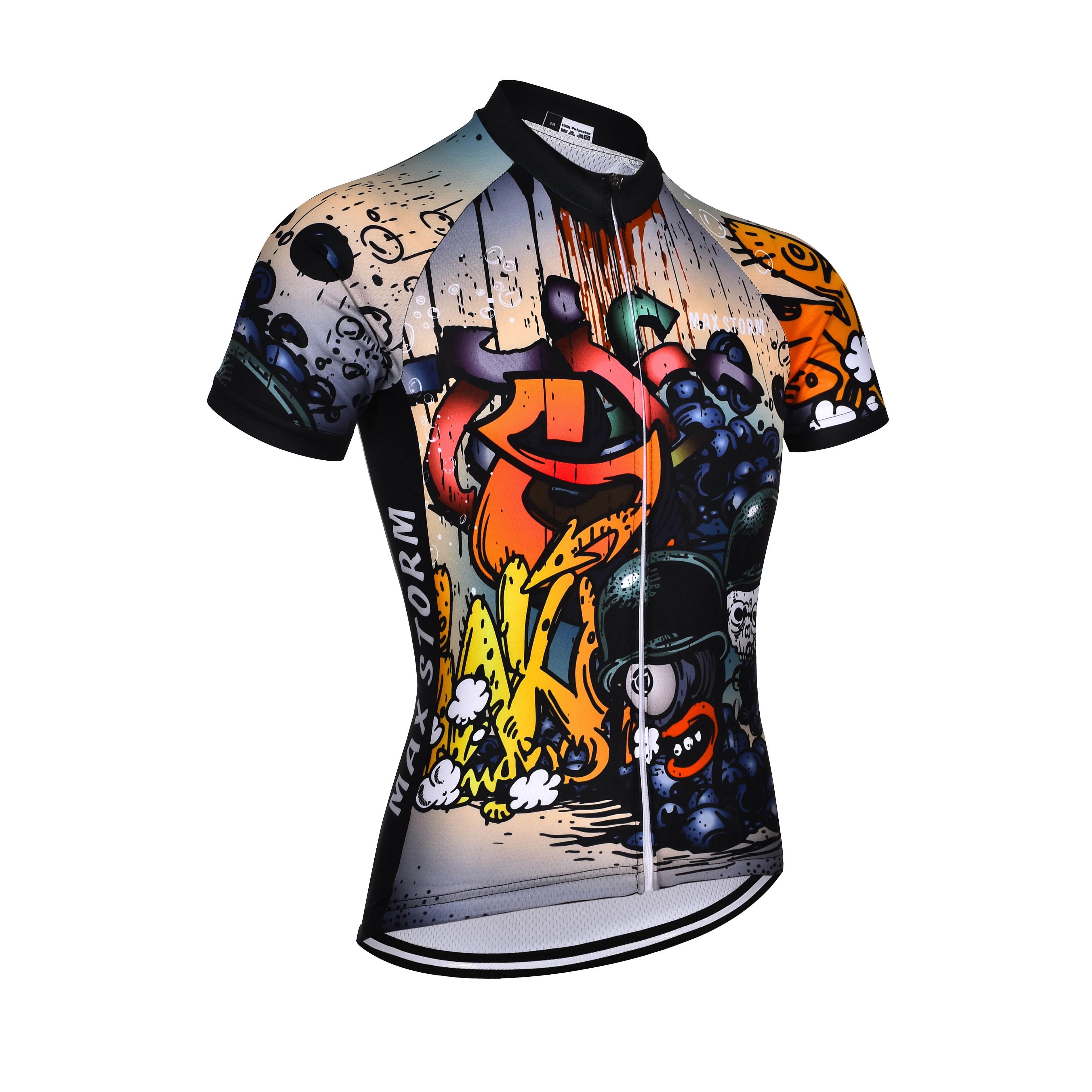 New short-sleeved gear men\'s racing suit quick-drying pocket mountain bike outdoor sportswear cycling jersey