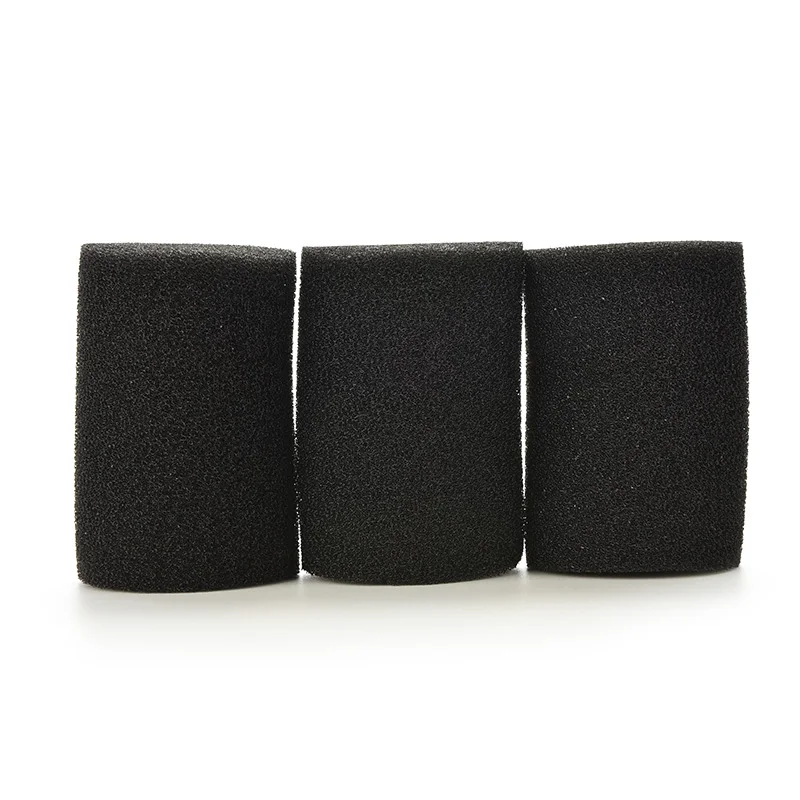 6PCS Sponge Cover Aquarium Pre-Filter Large Size Black Compatible With Filters Vat 250-600 CF600-1200 Fish Tank Filter Sponges