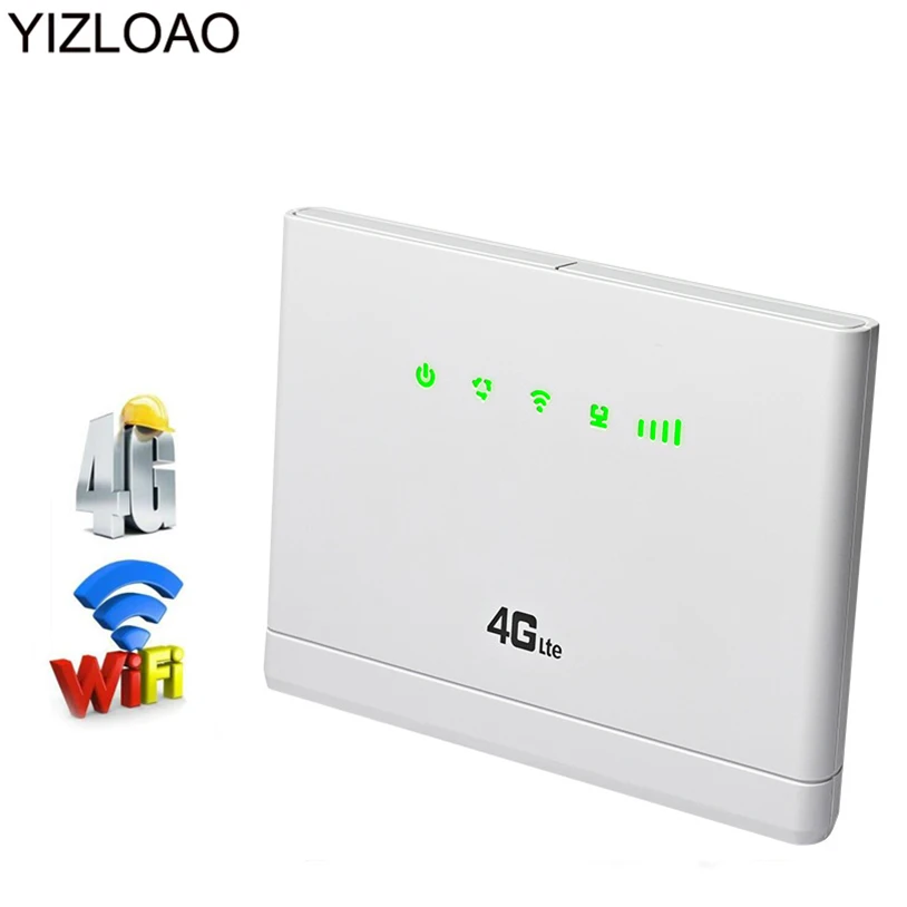 

YIZLOAO 4G 3G Mobile/Wifi/Unlock Router Sim Card with External Antenna 4g Wifi Router Broadband Mini Modem Hotspot Access Point