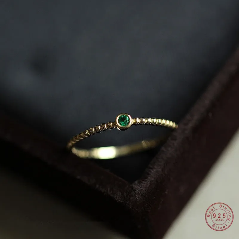 Anillo de Plata de Ley 925 para mujer, sortija de Esmeralda Vintage, luz de lujo, joyería de compromiso de boda de alta gama, regalo de novia