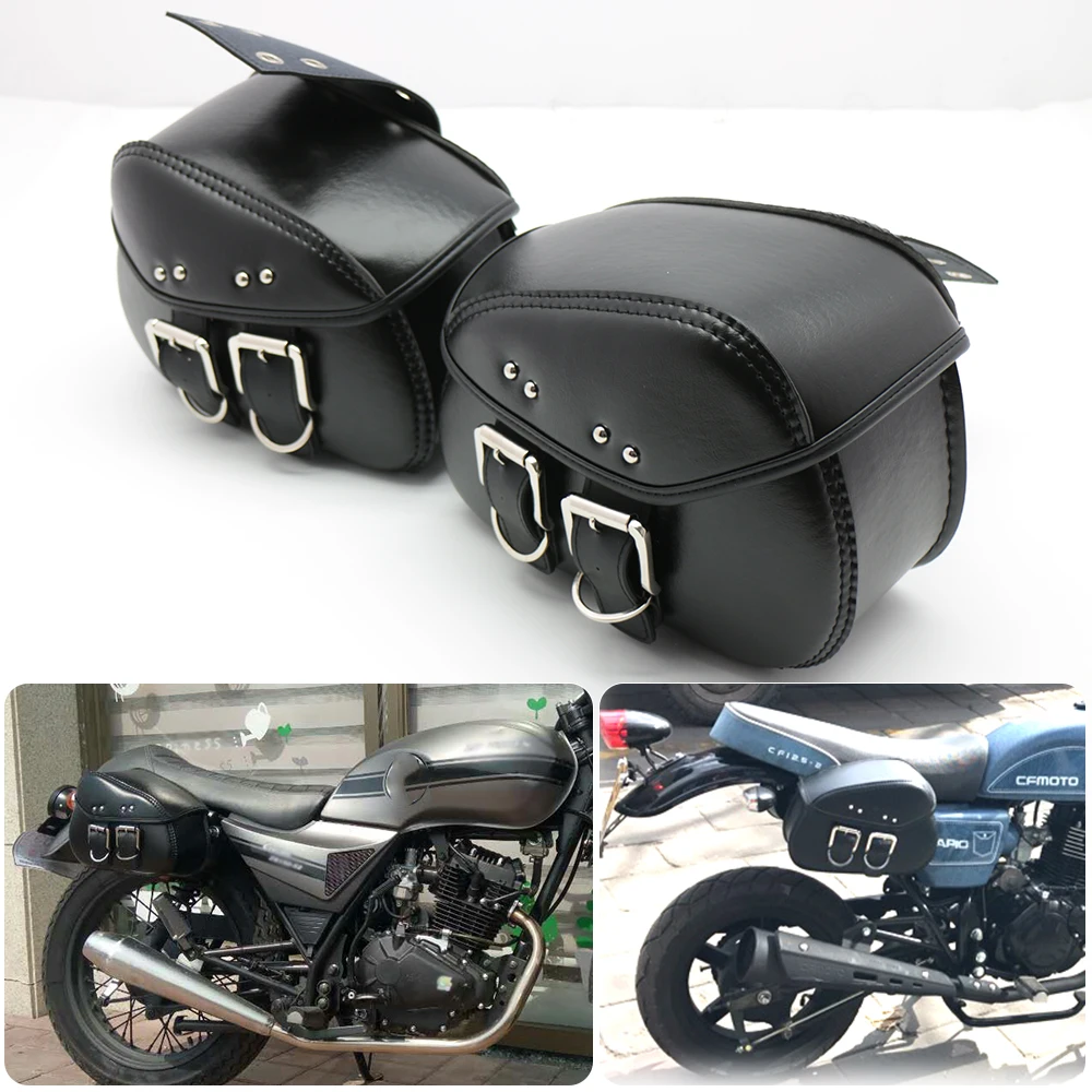 Motorcycle Saddle Bags Side Luggage Storage Small Triangle Side Bag Sports Version Storage Tool for Harley Honda Yamaha Kawasaki