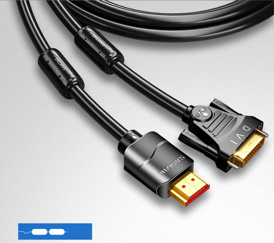SAMZHE DVI zu HDMI-kompatibel Bi-Directional Übertragung 1080P Kabel für Computer Projektor, TV Bildschirm Xbox,Laptop – Detail 9