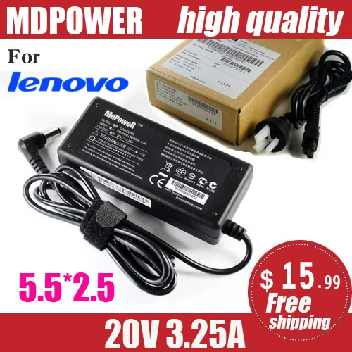 

MDPOWER For Lenovo IdeaPad G455 20V 3.25A laptop power AC adapter charger cord