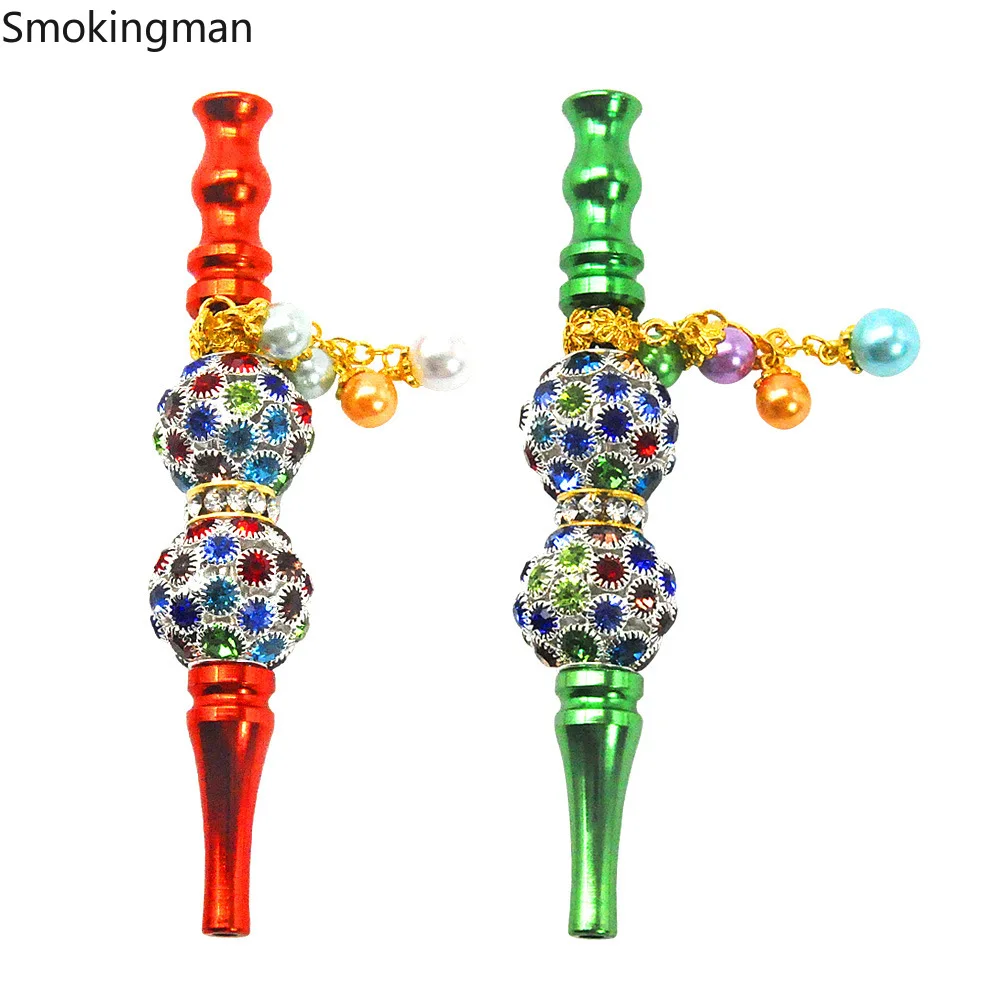 1pcs Aluminum alloy with diamond bead nozzle Arabian hookah accessories hookah hookah hookah tips Hookah mouthpieces