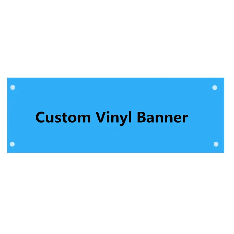 

Custom Logo Vinyl Banner Indoor Outdoor Hanging Decoration Advertising More Size Customized Banner