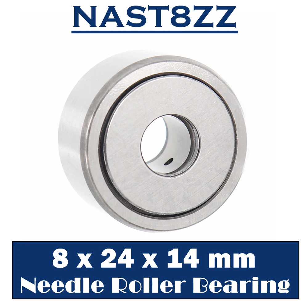 NAST8ZZ Roller Followers Bearing 8*24*14 mm ( 1 PC ) Separable Type With Side Plates NAST8UUR Bearings