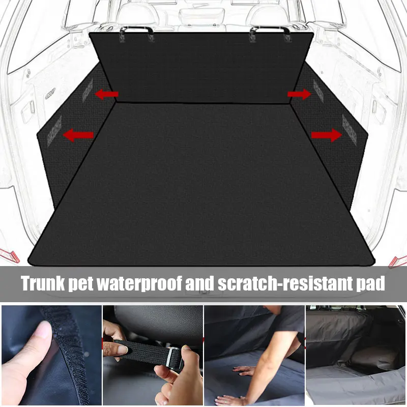 Car SUV trunk cargo pad inner liner waterproof dog cat pet sleeping pad detachable foldable PVC boot floor mat cargo inner liner