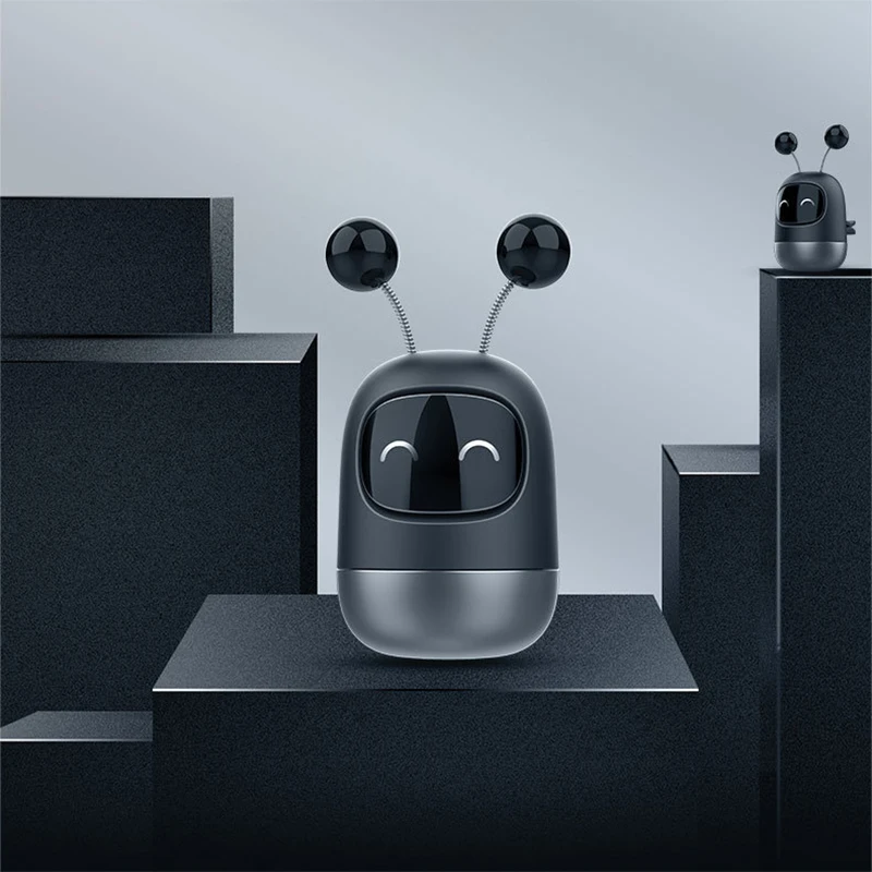 New Car Air Freshener Cute Robot Aromatherapy Auto Air Outlet Perfume Long-lasting Car Fragrance Clip Diffuser Solid Car Perfume