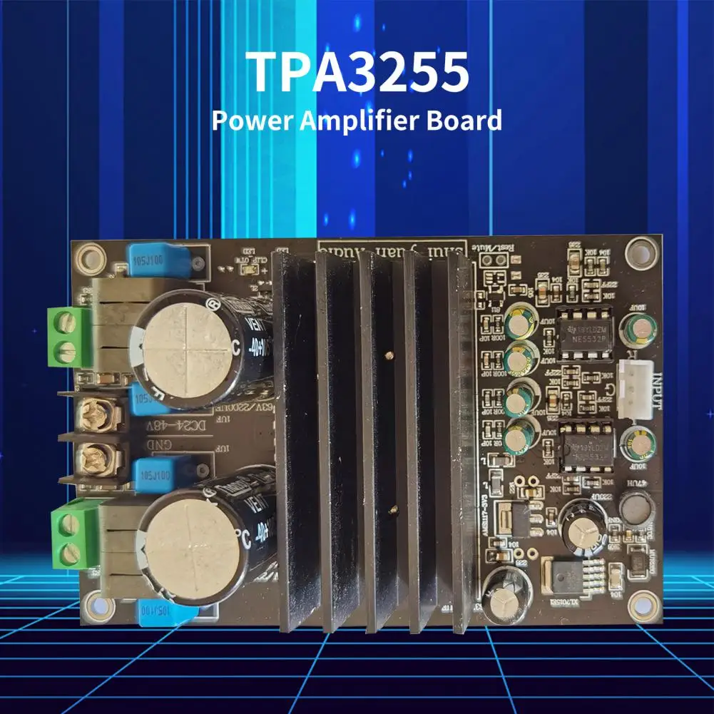 TPA3255 Amplifier Board Quick Response High Power Plug Play Metal Practical Audio Amplifier Module for Speaker