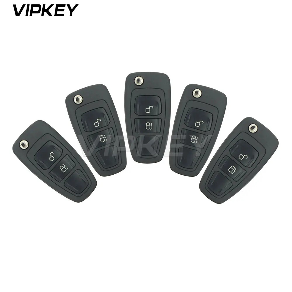 

Remotekey 5pcs 2 Button 433mhz FSK 4D63 Chip HU101 For Ford Ranger C-Max Focus Grand Mondeo 5WK50165 5WK50166 5WK50168 5WK50169