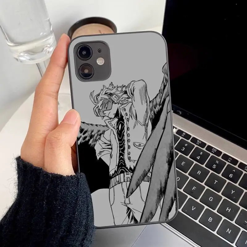 Anime MHA Hawks BNHA Phone Case for iPhone 11 12 13 mini pro XS MAX 8 7 6 6S Plus X 5S SE 2020 XR cover