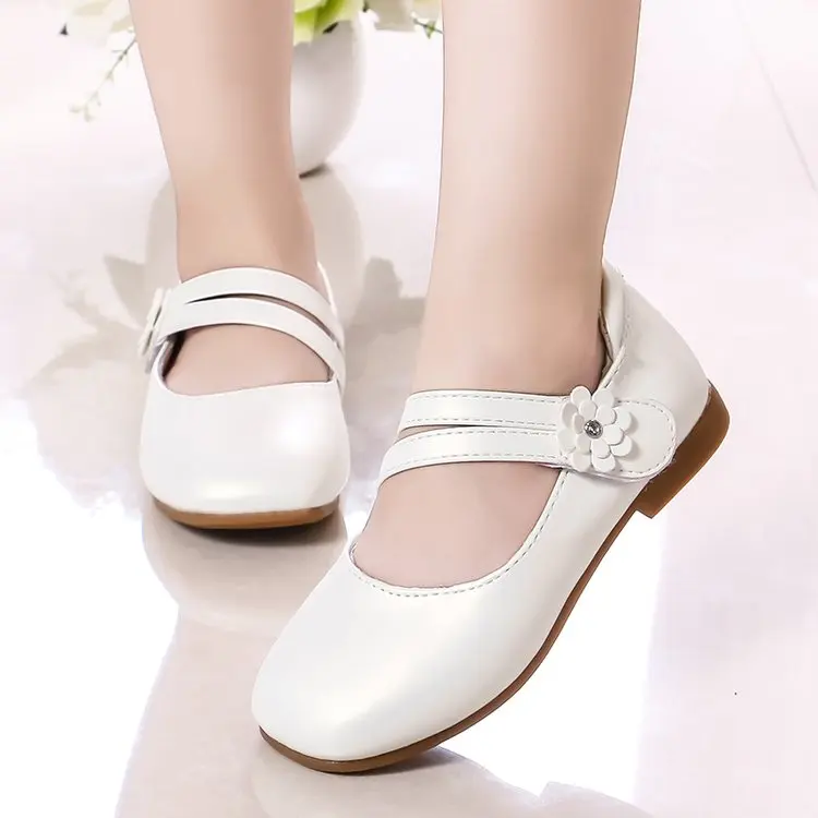 Mädchen Casual Wohnungen Mode Prinzessin Blume Mädchen Mary Janes Flache Weiche Mit Blumen Kinder Schuhe Für Hochzeit Party Geburtstag Süße – Detail 12