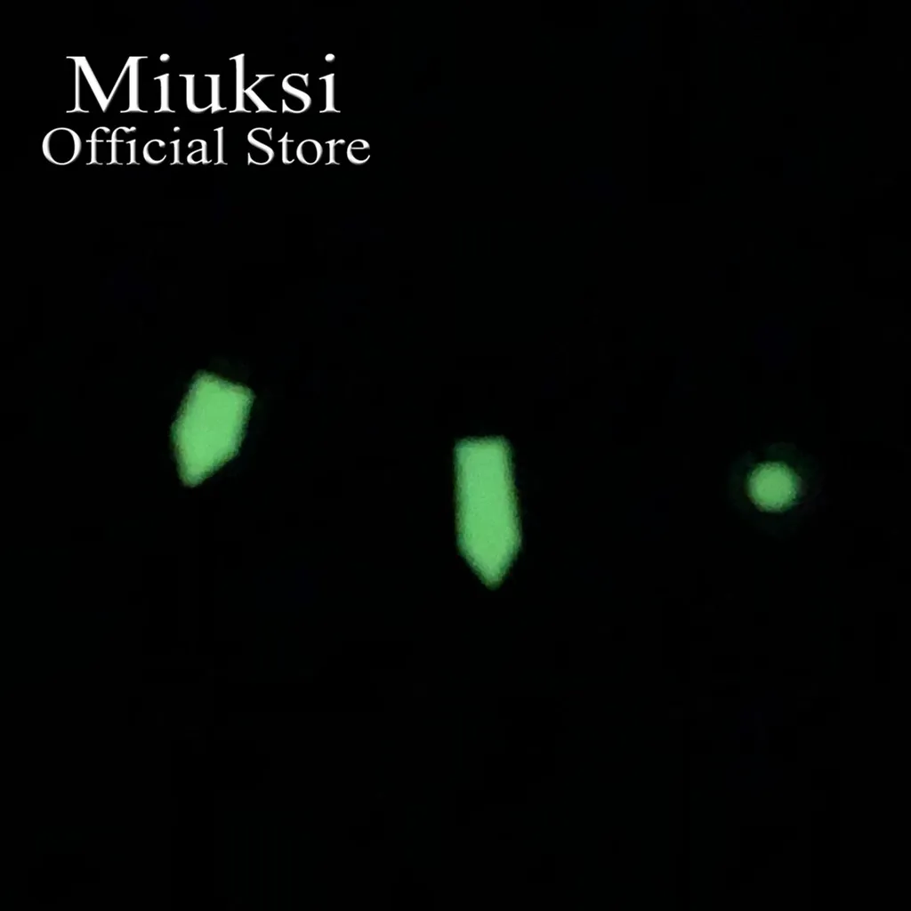 Miuksi silber blau uhr hände grün leuchtende hände fit NH35 NH36 ETA 2824 2836 Miyota 8205 8215 821A Mingzhu 2813 3804 bewegung – Detail 10