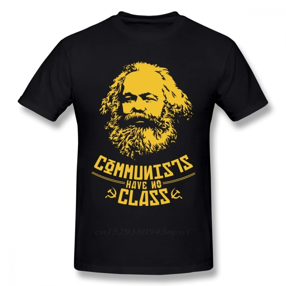 Karl Marx komuniści nie mają klasy T Shirt dla człowieka unikalny projekt komunizm CCCP Marxism T Shirt faceci projektant punkowy Streetwear