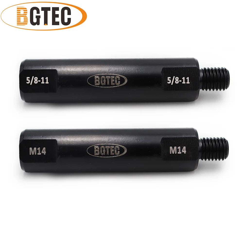 BGTEC  2pcs Change thread converter 5/8-11 Male thread to 5/8-11 Female thread Diamond core bits adapter Extension Rod