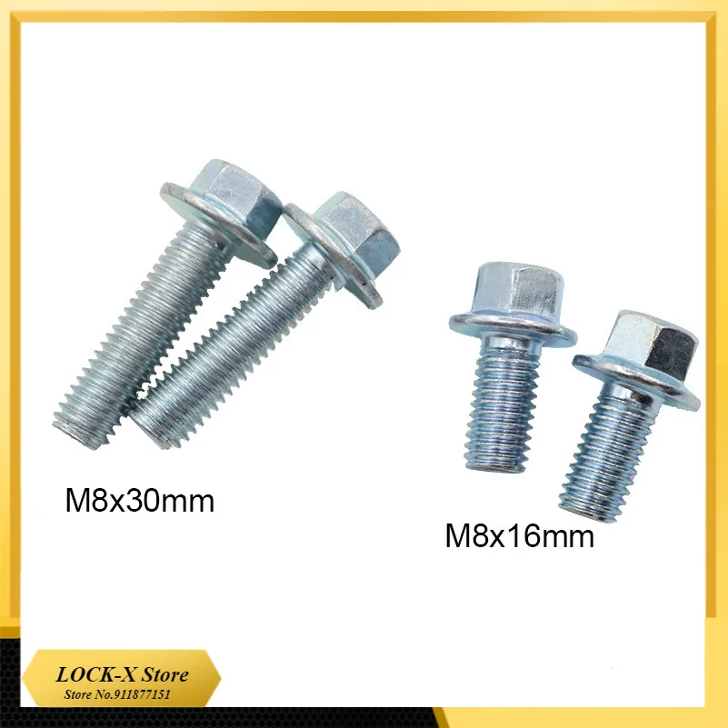 Free Shipping M8x16mm/M8x30mm Brake Disc Screw for Citycoco Electric Scooter Modification Parts