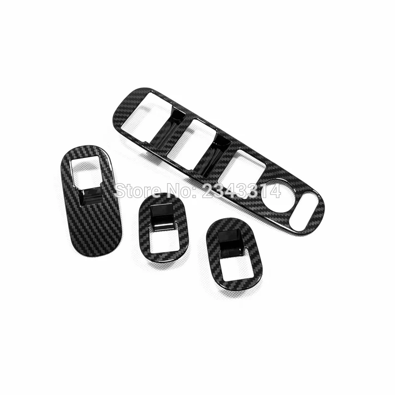 

Для Honda HR-V HRV 2015-2018 2019, ABS углеродное волокно, панель управления окном, стеклянная крышка переключателя подъема, накладка, аксессуары для стайлинга автомобилей