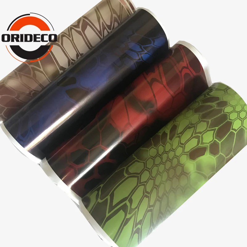 

5/10/15/20/25/30m*1.52m 2019 New Blue Red Green Brown Camouflage Foil Vinyl Camo Vinyl for Auto Vehicle Body Wraps