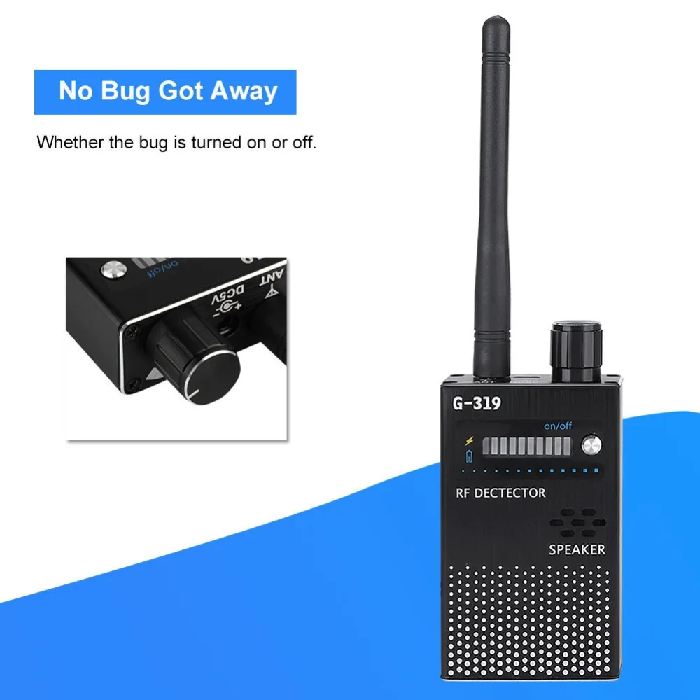 1 MHz-8000 MHz Anti-aftappen Draadloze RF-signaaldetector Radiogolf WiFi Bug Detecteren Camera GPS Tracker Full-Range Device Finder