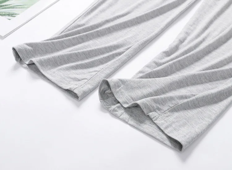 Winter Male Modal Sleeping Pants Solid Sleep Trousers Mens Pajamas Bottoms Soft Sleepwear Pyjama Homewear 2026 Spring Autumn 4XL