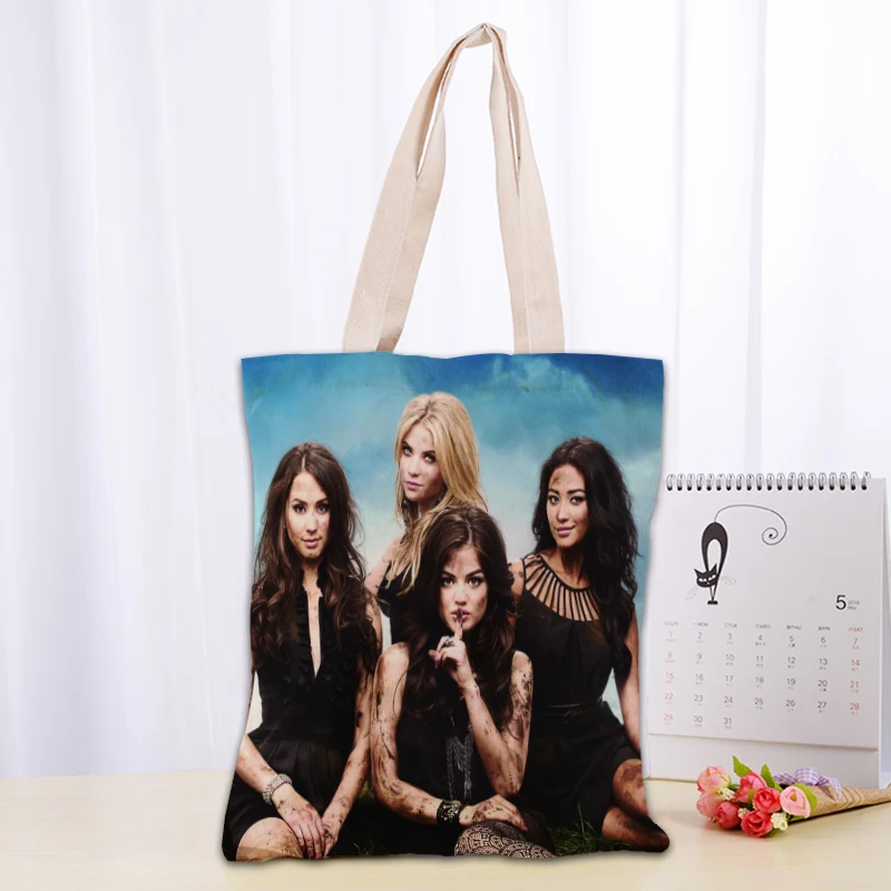 Pretty Little Liars Tote Bag Women Canvas Fabric Bags Eco Reusable Shopping Bags Traveling Beach Casual Useful Shoulder Bag