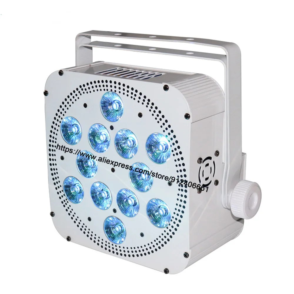 WIFI /DMX Control LED Uplighting 6X18W RGBWAUV 6IN1 LED Battry Par Light 6/10 DMX Channel Par LED For Christmas Wedding Disco DJ