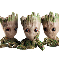 Galaxy Guard 2 Shuren Grut Groot Flower Pot Pen Holder Hand Toys Desktop Ornaments  Desk Assessories