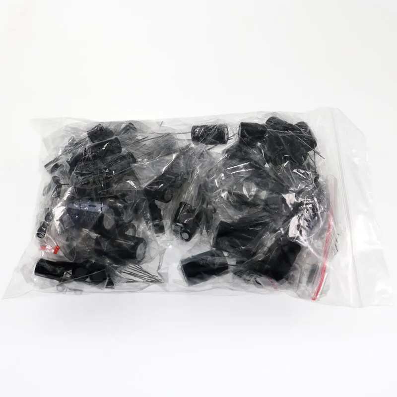 1uF-2200uF 125pcs 25 Valores Conjunto de kit sortido de capacitores eletrolíticos