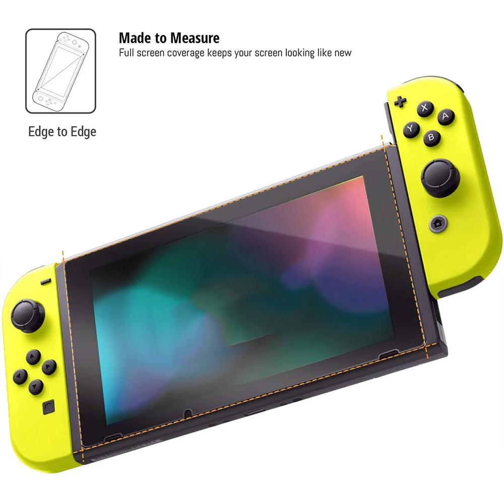 Para nintendo switch pacote de alta qualidade de vidro de claridade de cristal ultra-claro para nintend switch protetor de tela de vidro temperado