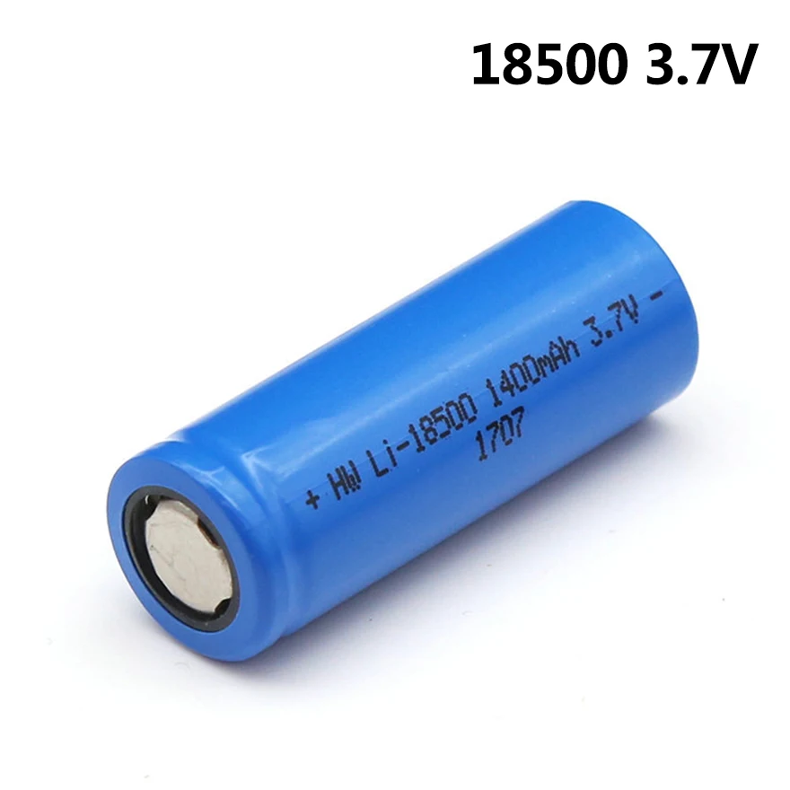 1-10 sztuk nowy 18500 baterii 3.7V 1400mAh 18500 akumulator litowy wielokrotnego ładowania dla silne światło LED latarka zabawka latarka 18500