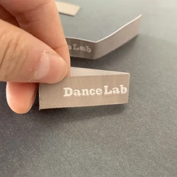 Woven Label Customized 50D High Density Quality For Garments