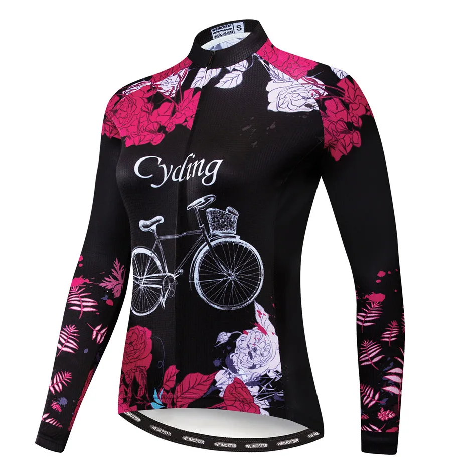 Weimostar Women\'s Cycling Jersey Long Sleeve Bicycle Wear Clothes Maillot Ciclismo Mountain Bike Clothes Female Cycling Clothing