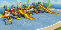 Super Water Park Equipment Anti-rust Water Playground Slide Direct Factory  HZ16-178a