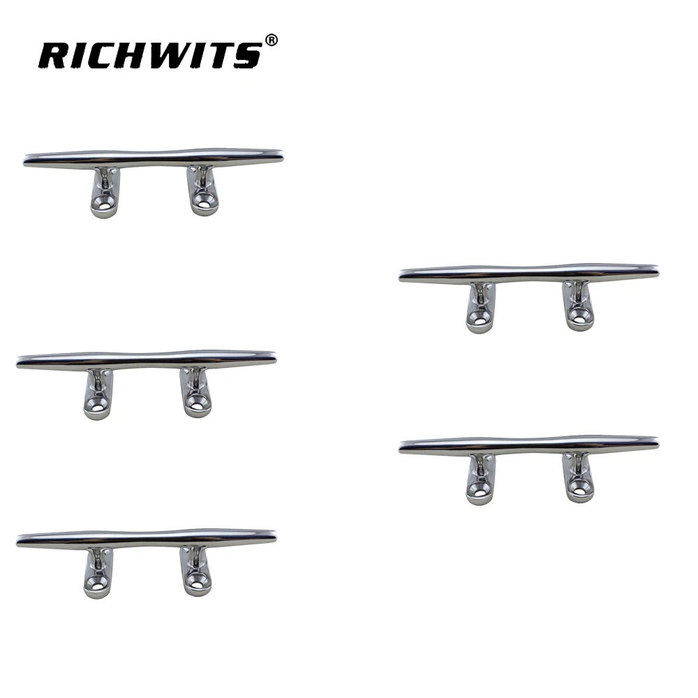 

Stainless Steel 316 Marine Hardware Accessories Hollow Base Cleat 6' Boat Cleats Round