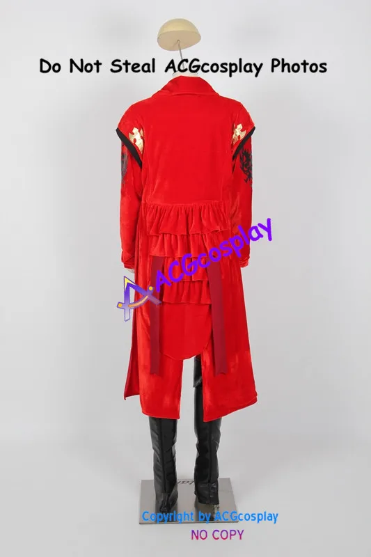 Final Fantasy XIV  Red Mage Cosplay Costume velvet made include boots covers ACGcosplay costume