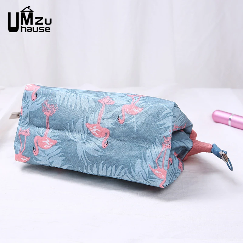 Cosmetic Bag Makeup Toiletries Lipstick Brush Large Storage Women Portable Zipper Washbag Travel Holder Dressing Table Organizer