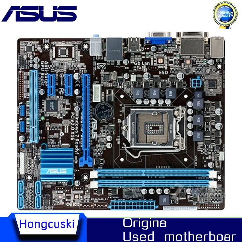 

For Asus P8H61-M PLUS Desktop Motherboard H61 Socket LGA 1155 i3 i5 i7 DDR3 Original Used Mainboard