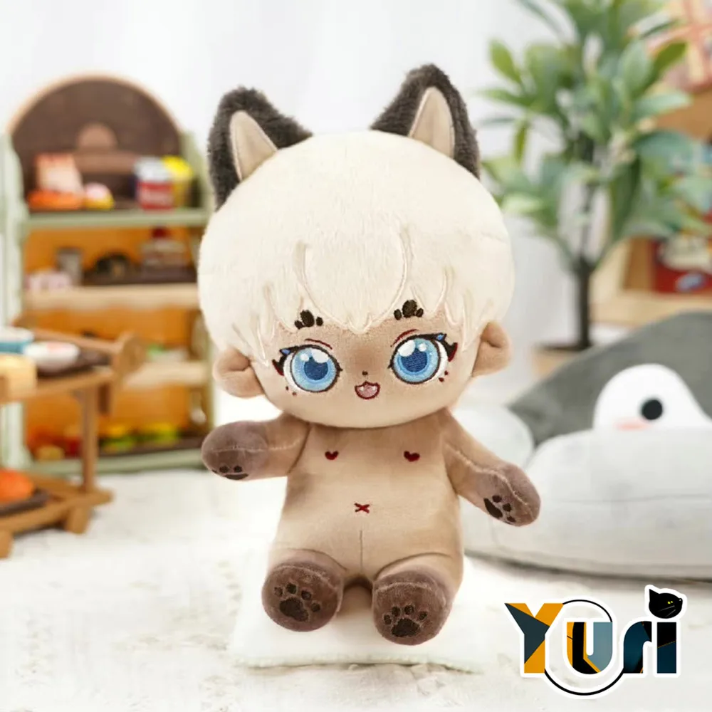 

In Stock Newest Original Beast Cat Ears Mei Fannao Animal No Attributes Plush 20cm Doll Body Toy Cosplay OM Cute Gift C