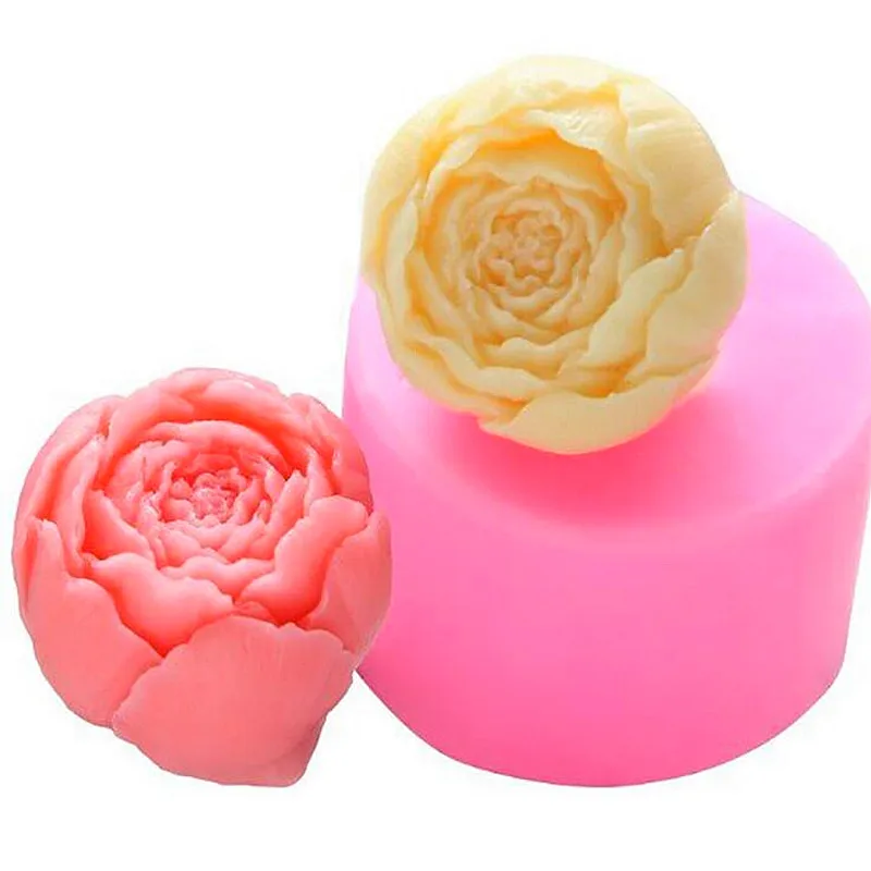 

3D DIY Bloom Rose Flower Buds Silicone Cake Mold Fondant Mold Clay Soap Cupcake Jelly Candy Chocolate Decoration Baking Tool