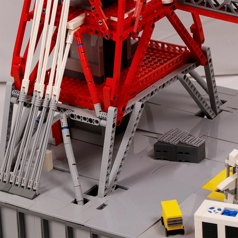 MOC Apollo Saturn Launch Umbilical Tower FOR Rocket Sent Space High-tech Building Block Brick Children Puzzle Education Toy Gift