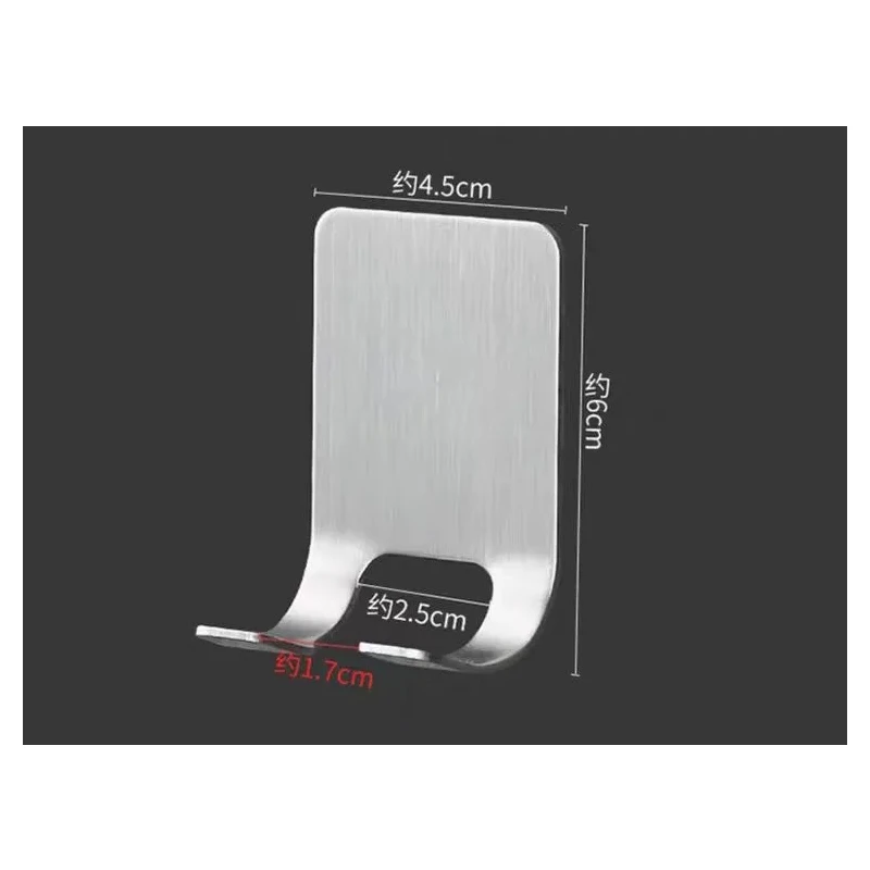 สแตนเลสสตีลผู้ถือโทรศัพท์มือถือขาตั้ง Universal สำหรับแท็บเล็ต Iphone Samsung Xiaomi Wall Mount สำหรับห้องน้ำห้องน้ำ