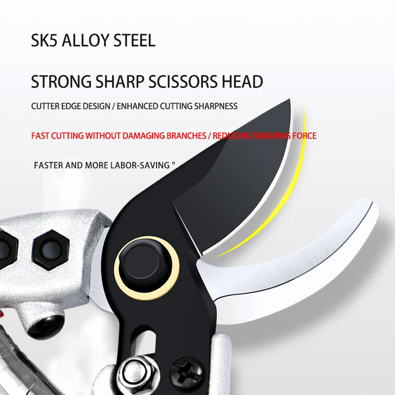 OUDISI SK5 Vườn Kéo Cắt Tỉa Cây Tông Đơ Secateurs Tay Máy Tỉa Cắt Vườn Kéo Dễ Dàng Tỉa Dụng Cụ Làm Vườn