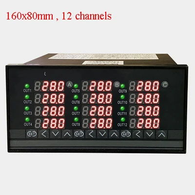 Termostato a 2 canali, 4 canali, 8 canali, 12 canali con regolatore di temperatura multicanale multifunzione RS485