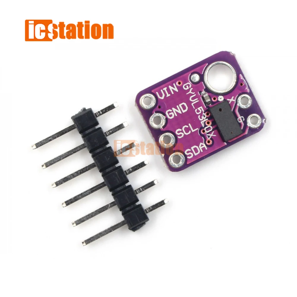 VL53L0X Time-of-Flight (ToF) Laser Ranging Sensor Breakout Module Laser Distance Sensor Module I2C IIC Interface for Arduino