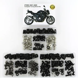 Fit For Kawasaki Z1000 2007 2008 2009 Motorcycle Complete Body Full Fairing Bolts Kit Fairing Clips Nut Screws Steel 1 Set