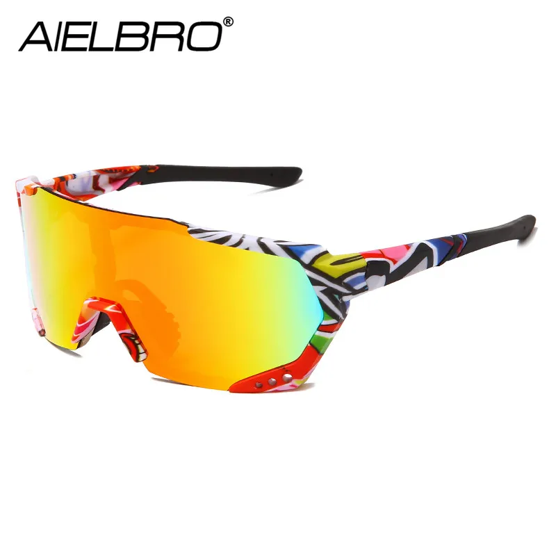 AIELBRO Cycling Lenses Men\'s Glasses Photochromic Cycling Sunglasses Polarized Cycling Eyewear UV400 Sunglasses Women